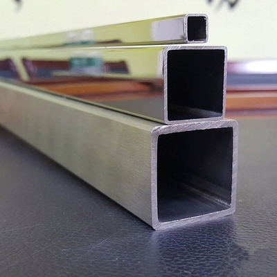Tube carré soudé AISI 201 de tuyau d'acier inoxydable de la finition SHS de miroir 202 304 2B