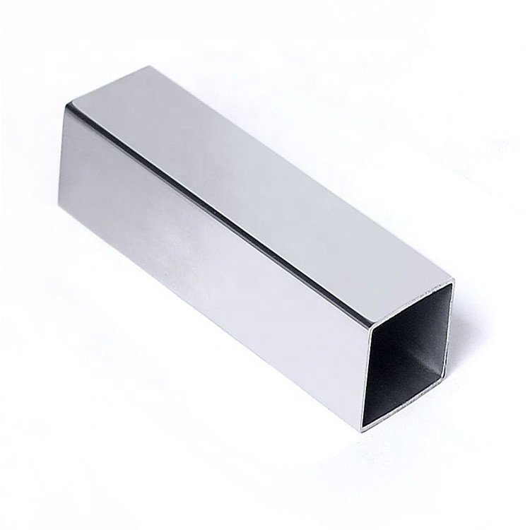 Tube carré soudé AISI 201 de tuyau d'acier inoxydable de la finition SHS de miroir 202 304 2B